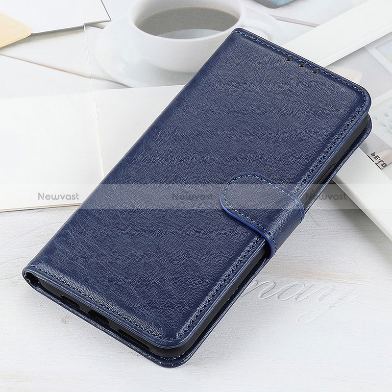 Leather Case Stands Flip Cover Holder A07D for OnePlus 9 Pro 5G Blue