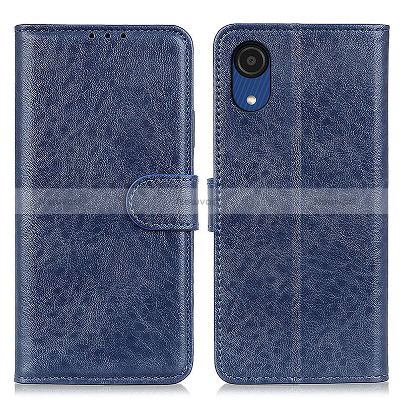 Leather Case Stands Flip Cover Holder A07D for Samsung Galaxy A03 Core