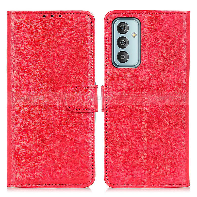 Leather Case Stands Flip Cover Holder A07D for Samsung Galaxy F23 5G Red