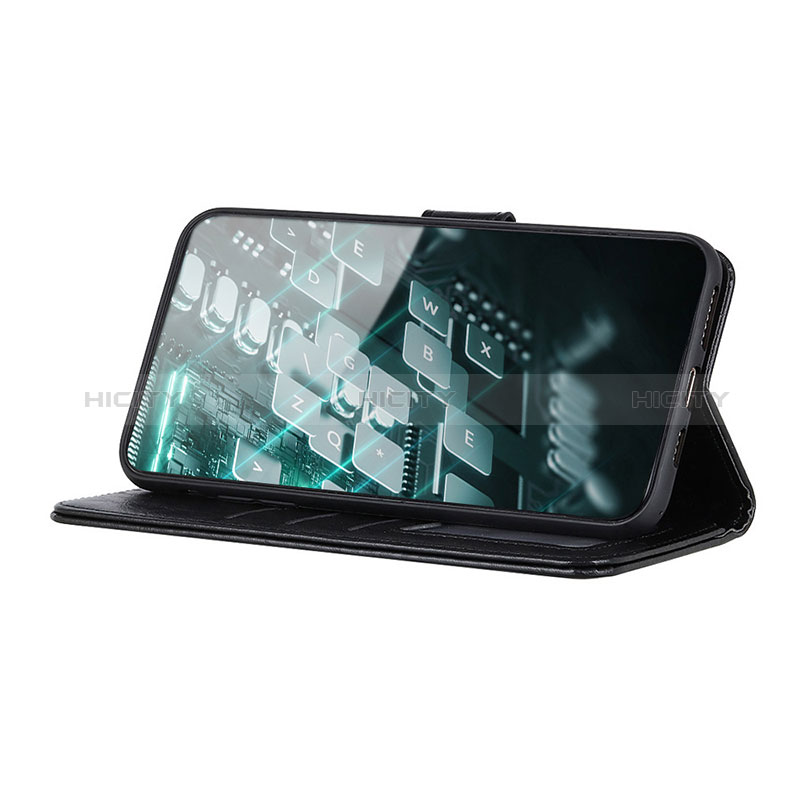 Leather Case Stands Flip Cover Holder A07D for Samsung Galaxy Quantum4 5G