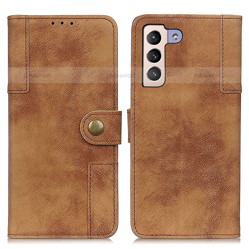 Leather Case Stands Flip Cover Holder A07D for Samsung Galaxy S21 Plus 5G