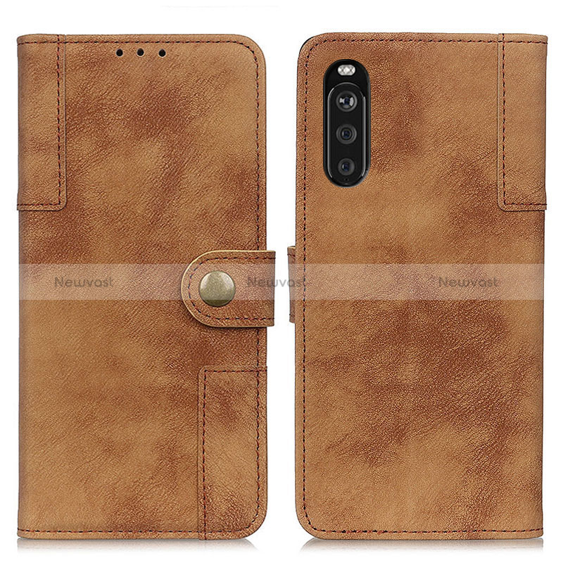 Leather Case Stands Flip Cover Holder A07D for Sony Xperia 10 III Lite