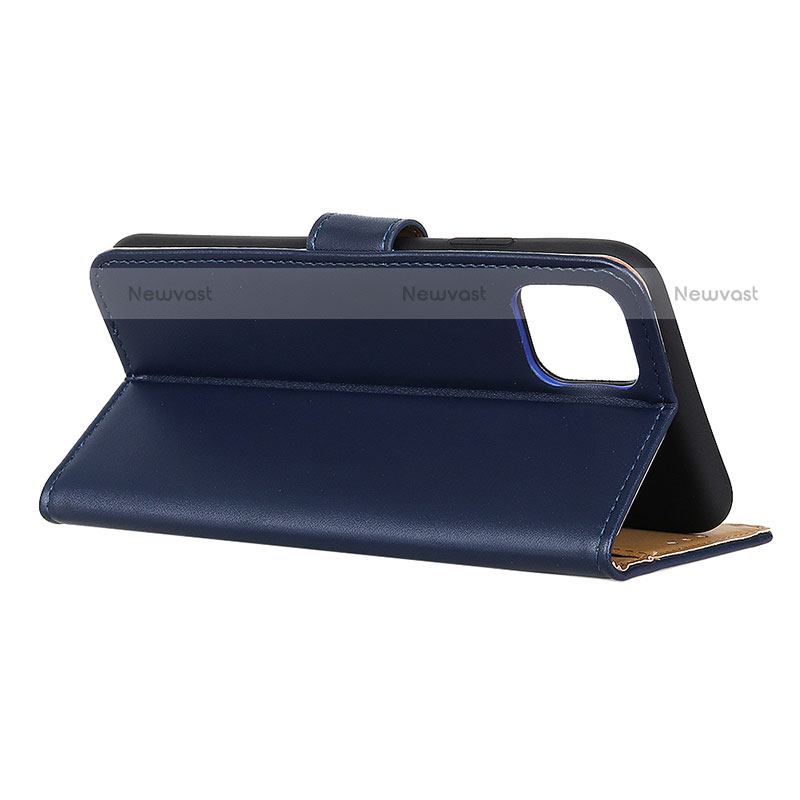 Leather Case Stands Flip Cover Holder A08D for Motorola Moto G Play (2023)