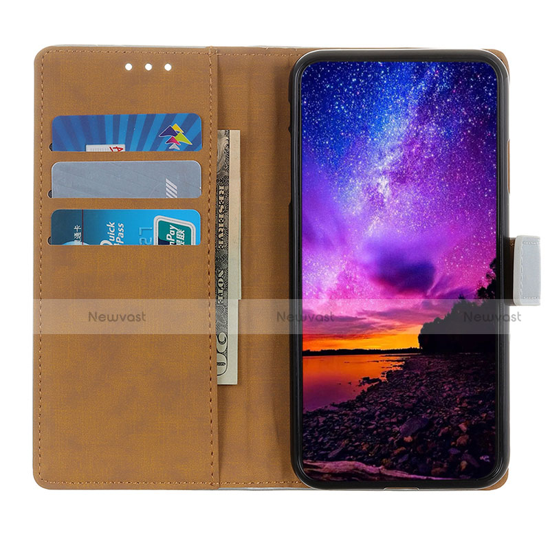 Leather Case Stands Flip Cover Holder A08D for Motorola Moto G71s 5G