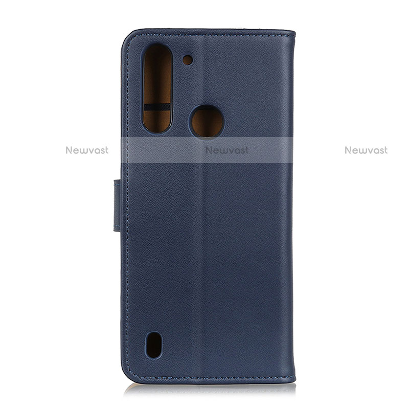 Leather Case Stands Flip Cover Holder A08D for Motorola Moto One Fusion