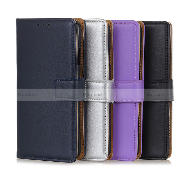 Leather Case Stands Flip Cover Holder A08D for Nokia C02