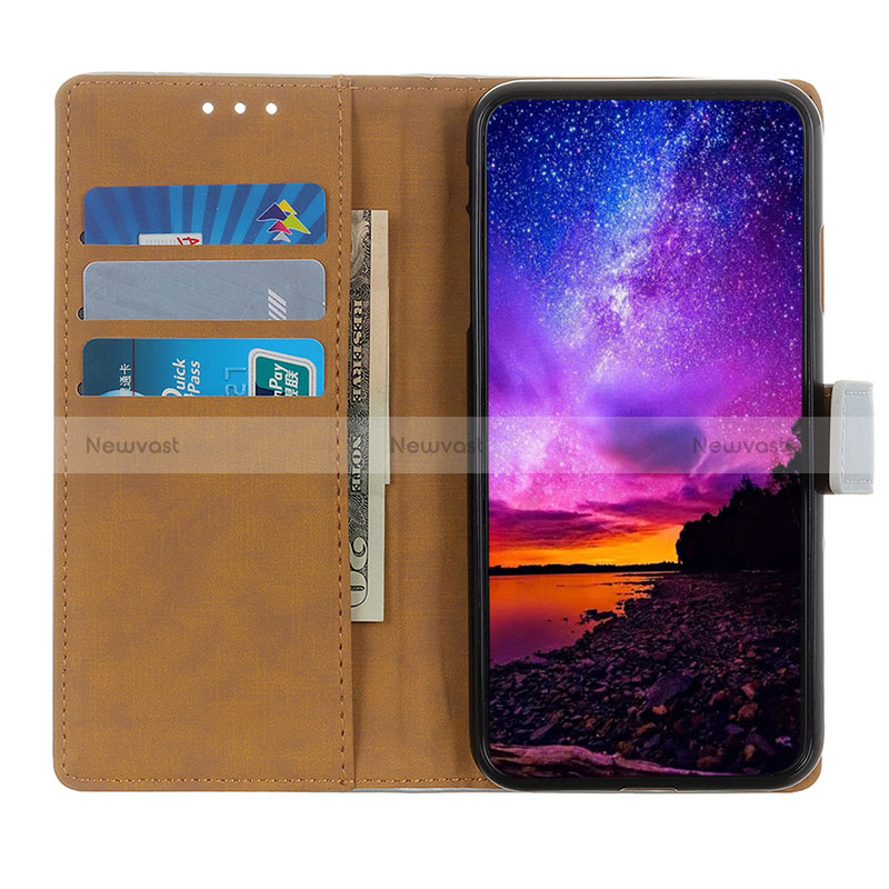 Leather Case Stands Flip Cover Holder A08D for Oppo A16