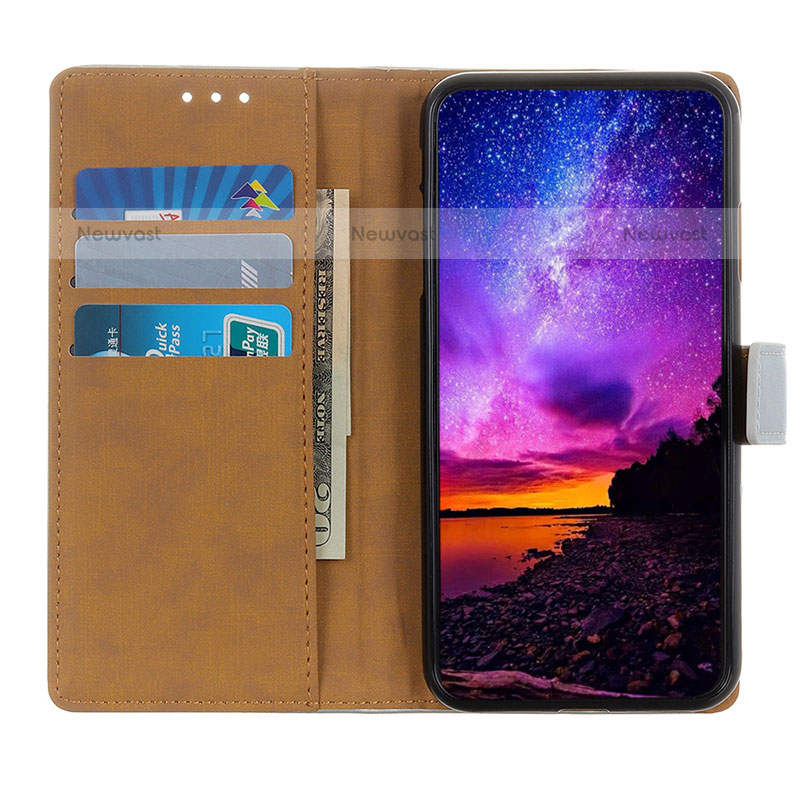 Leather Case Stands Flip Cover Holder A08D for Oppo A93 5G