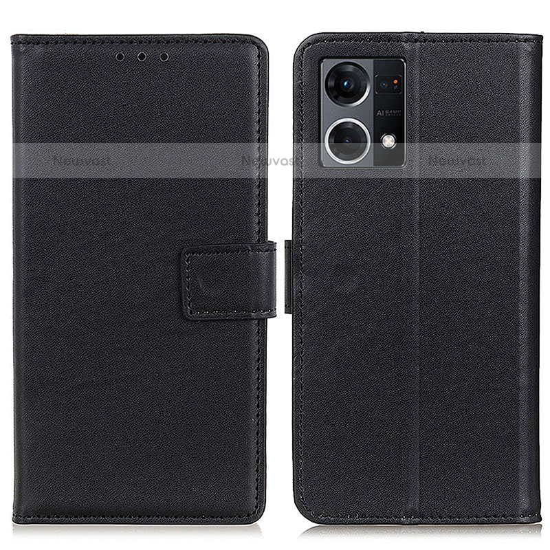 Leather Case Stands Flip Cover Holder A08D for Oppo F21 Pro 4G