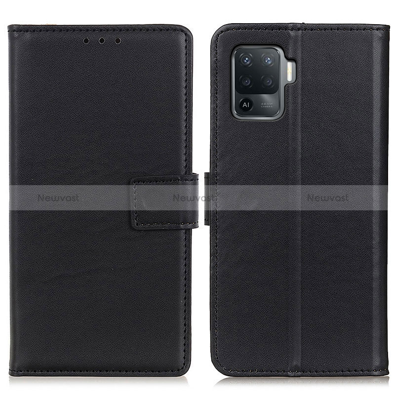 Leather Case Stands Flip Cover Holder A08D for Oppo Reno5 F