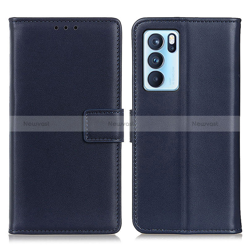 Leather Case Stands Flip Cover Holder A08D for Oppo Reno6 Pro 5G India