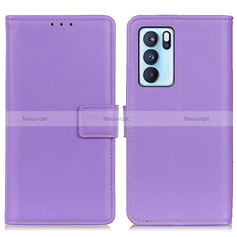 Leather Case Stands Flip Cover Holder A08D for Oppo Reno6 Pro 5G India