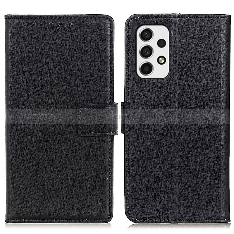 Leather Case Stands Flip Cover Holder A08D for Samsung Galaxy A53 5G Black