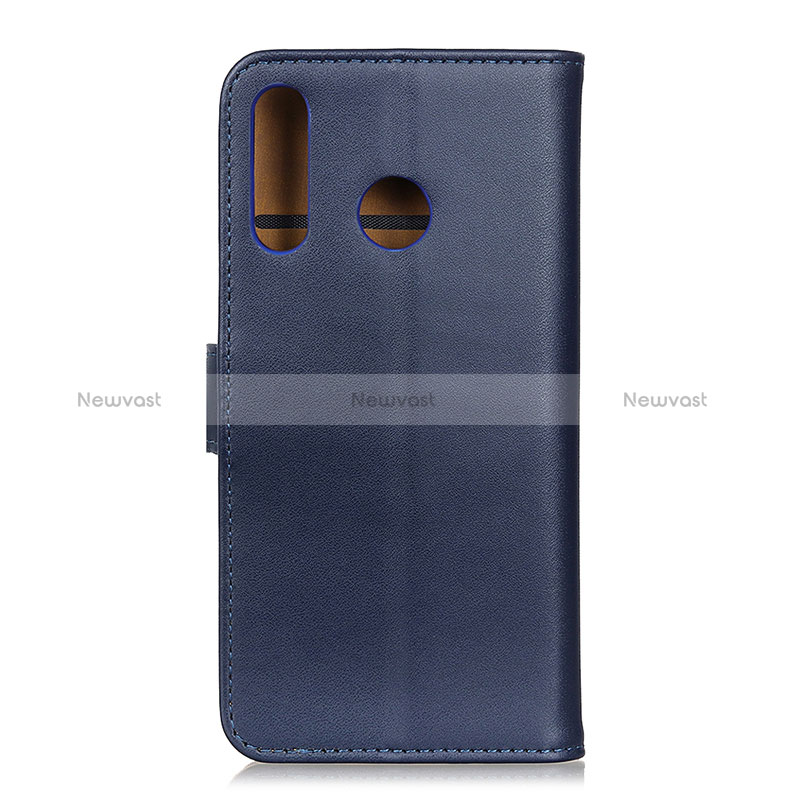 Leather Case Stands Flip Cover Holder A08D for Samsung Galaxy A70E Blue