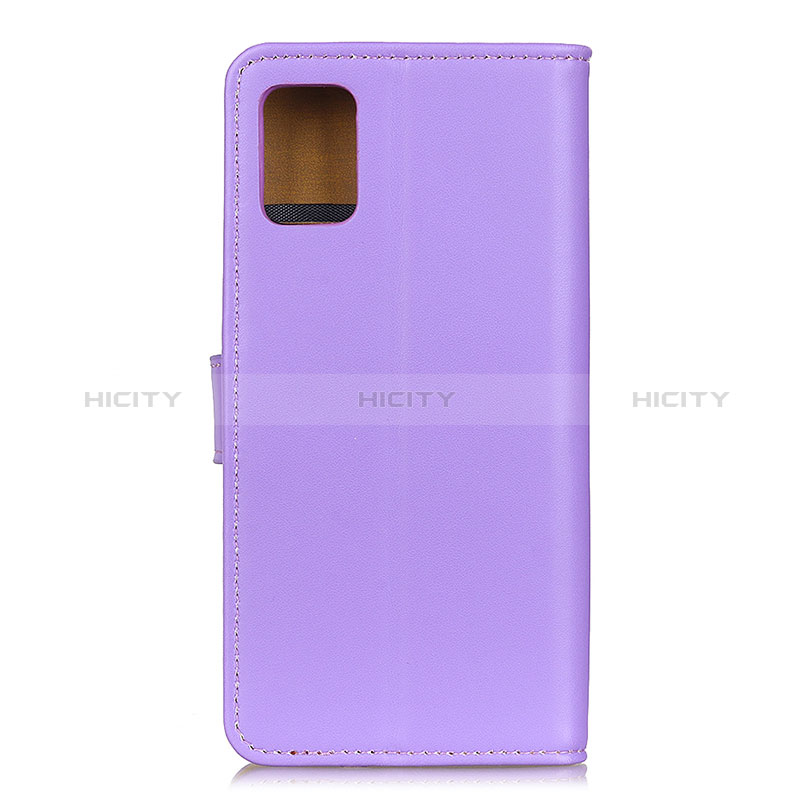 Leather Case Stands Flip Cover Holder A08D for Samsung Galaxy A72 5G Purple