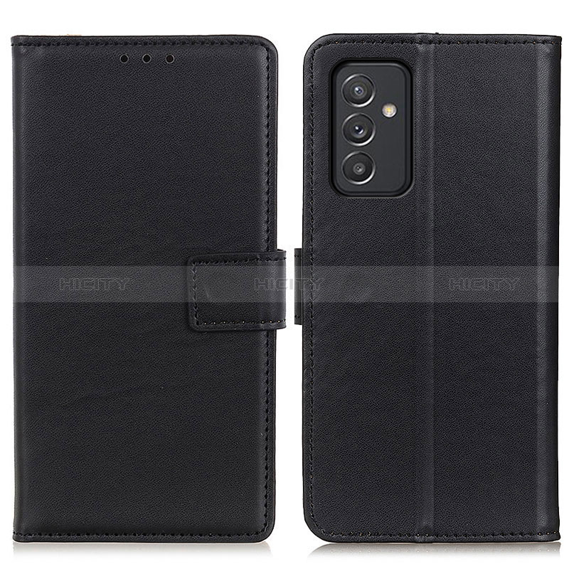 Leather Case Stands Flip Cover Holder A08D for Samsung Galaxy A82 5G Black
