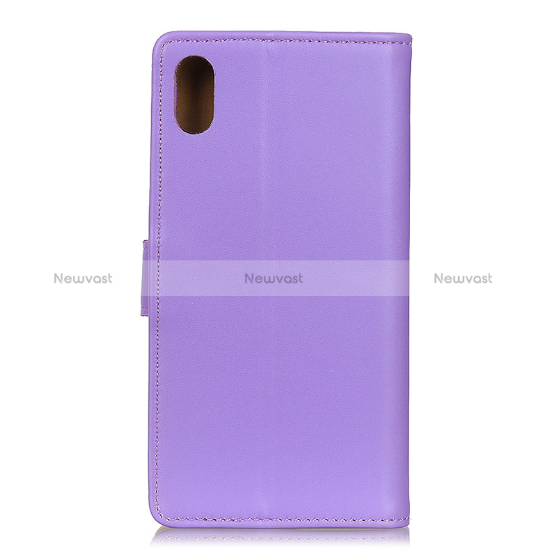 Leather Case Stands Flip Cover Holder A08D for Samsung Galaxy M01 Core