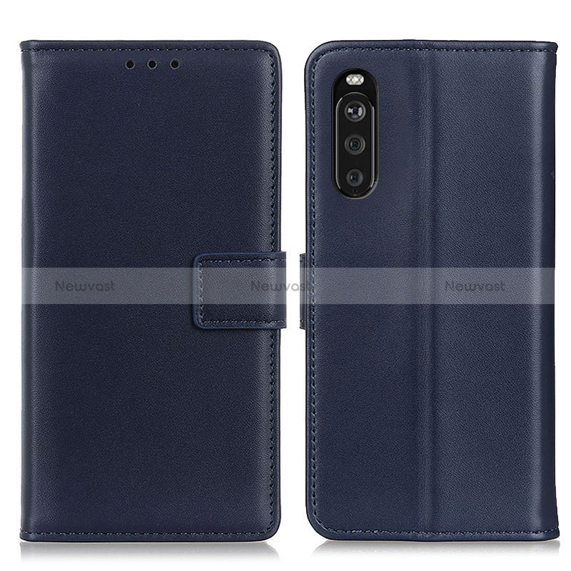 Leather Case Stands Flip Cover Holder A08D for Sony Xperia 10 III Lite