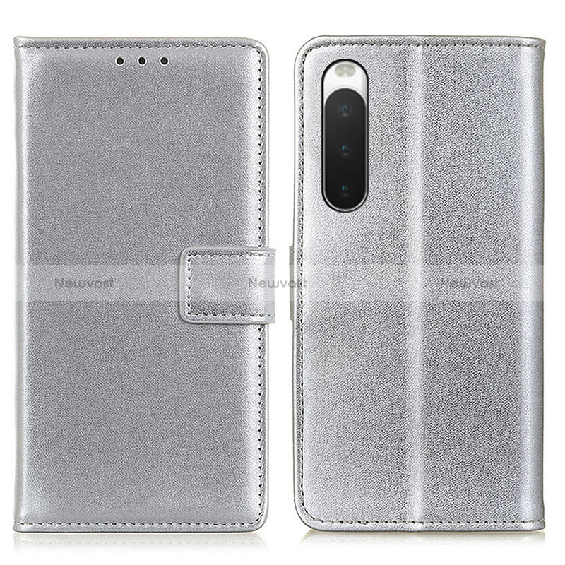 Leather Case Stands Flip Cover Holder A08D for Sony Xperia 10 IV SO-52C