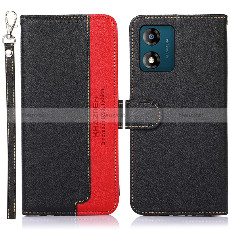 Leather Case Stands Flip Cover Holder A09D for Motorola Moto E13