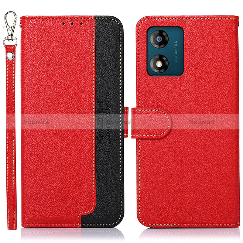 Leather Case Stands Flip Cover Holder A09D for Motorola Moto E13