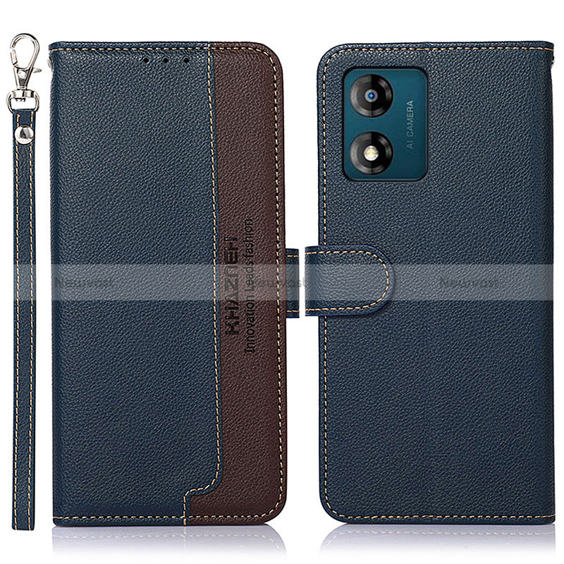 Leather Case Stands Flip Cover Holder A09D for Motorola Moto E13