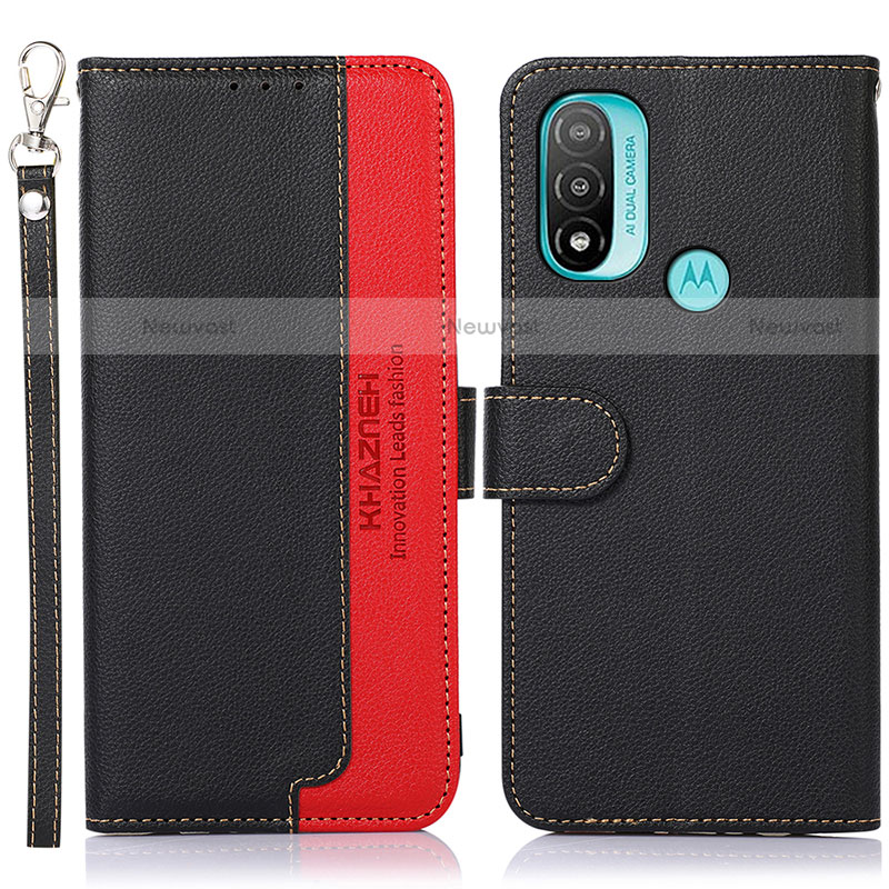 Leather Case Stands Flip Cover Holder A09D for Motorola Moto E30