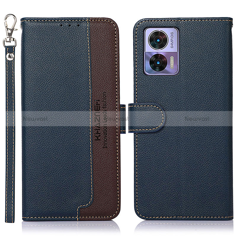 Leather Case Stands Flip Cover Holder A09D for Motorola Moto Edge 30 Lite 5G