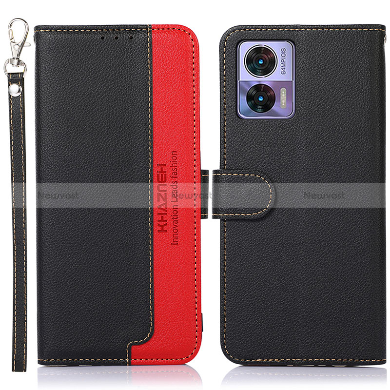 Leather Case Stands Flip Cover Holder A09D for Motorola Moto Edge 30 Lite 5G