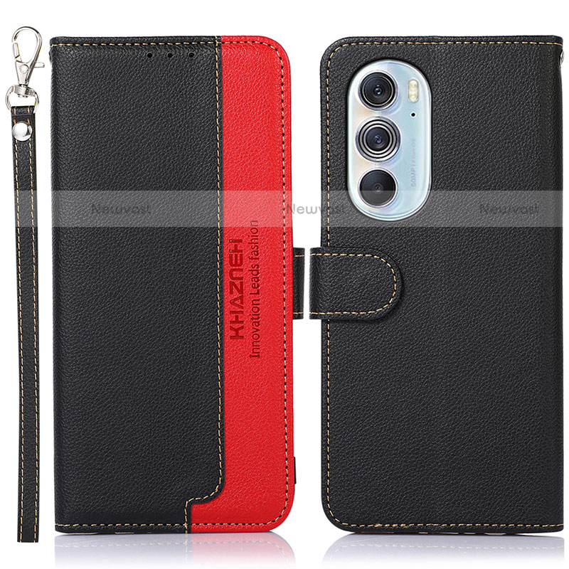 Leather Case Stands Flip Cover Holder A09D for Motorola Moto Edge 30 Pro 5G