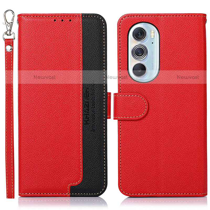 Leather Case Stands Flip Cover Holder A09D for Motorola Moto Edge 30 Pro 5G