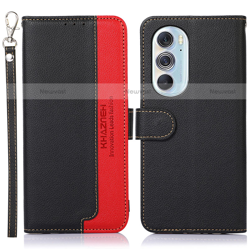 Leather Case Stands Flip Cover Holder A09D for Motorola Moto Edge Plus (2022) 5G