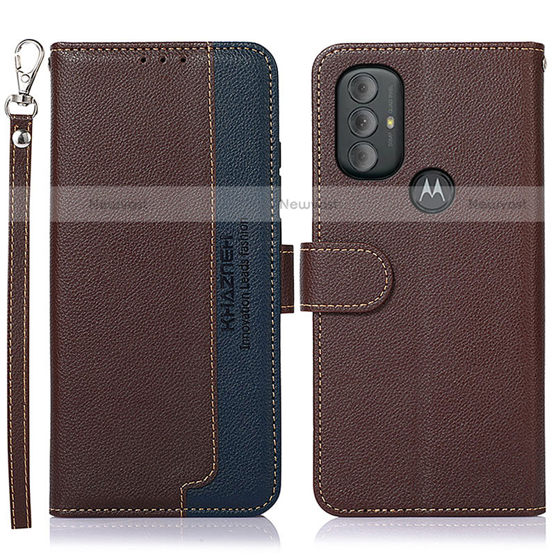 Leather Case Stands Flip Cover Holder A09D for Motorola Moto G Play Gen 2