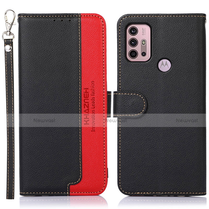 Leather Case Stands Flip Cover Holder A09D for Motorola Moto G41