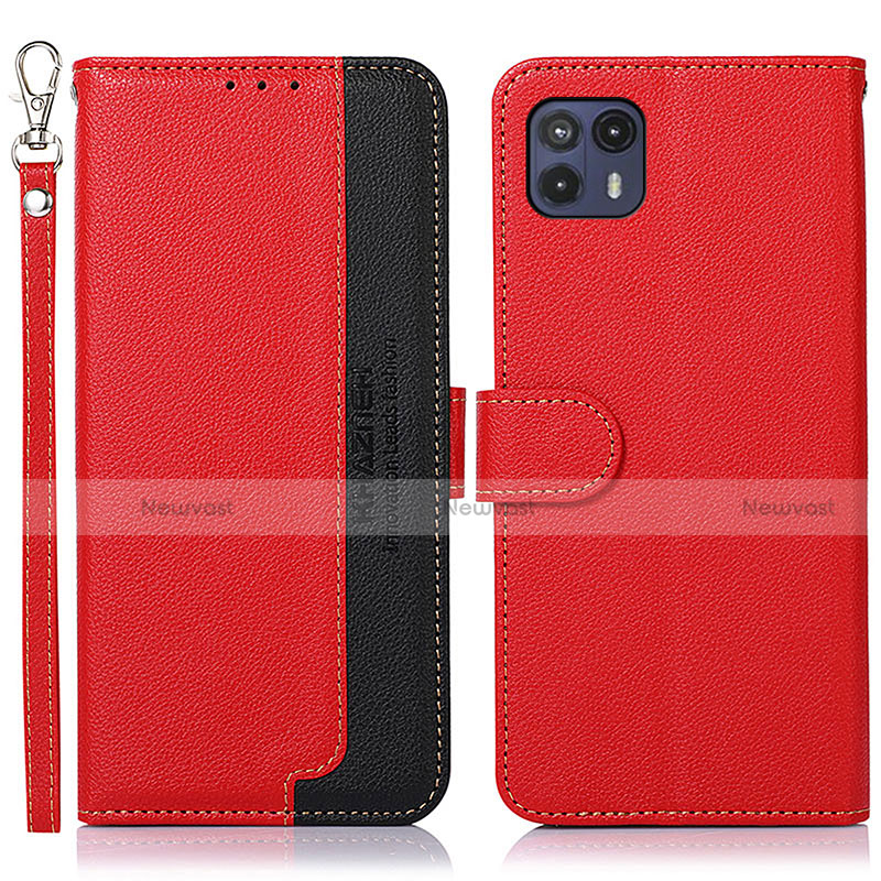 Leather Case Stands Flip Cover Holder A09D for Motorola Moto G50 5G