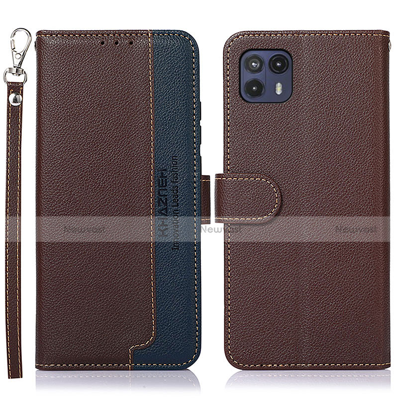 Leather Case Stands Flip Cover Holder A09D for Motorola Moto G50 5G