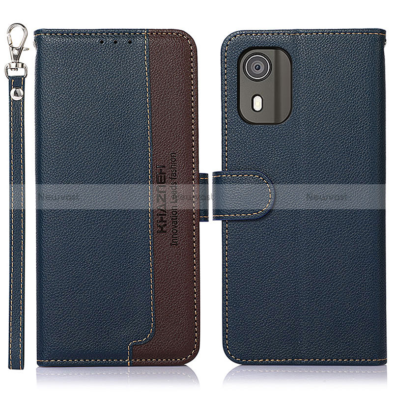 Leather Case Stands Flip Cover Holder A09D for Nokia C02