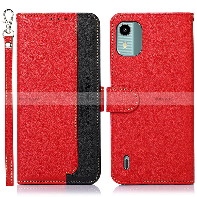 Leather Case Stands Flip Cover Holder A09D for Nokia C12 Plus