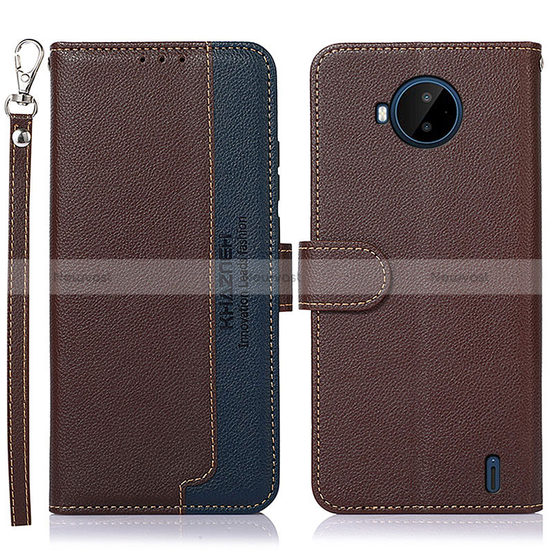 Leather Case Stands Flip Cover Holder A09D for Nokia C20 Plus