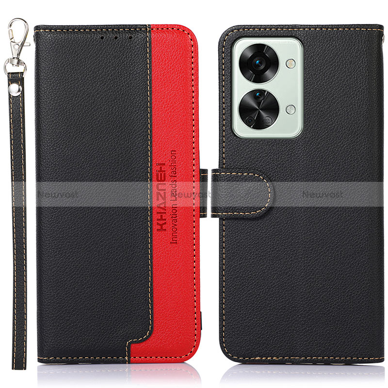 Leather Case Stands Flip Cover Holder A09D for OnePlus Nord 2T 5G