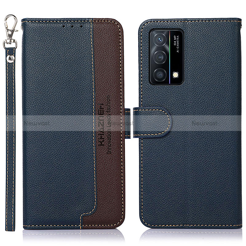 Leather Case Stands Flip Cover Holder A09D for Oppo K9 5G