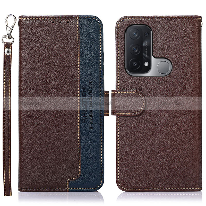 Leather Case Stands Flip Cover Holder A09D for Oppo Reno5 A