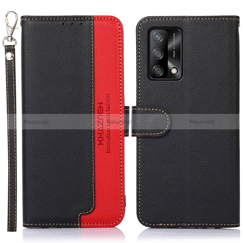 Leather Case Stands Flip Cover Holder A09D for Oppo Reno6 Lite