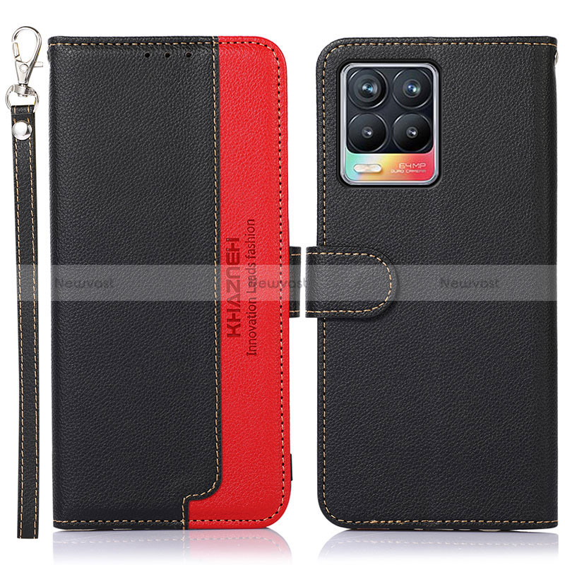 Leather Case Stands Flip Cover Holder A09D for Realme 8 4G