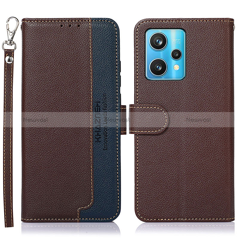 Leather Case Stands Flip Cover Holder A09D for Realme 9 4G