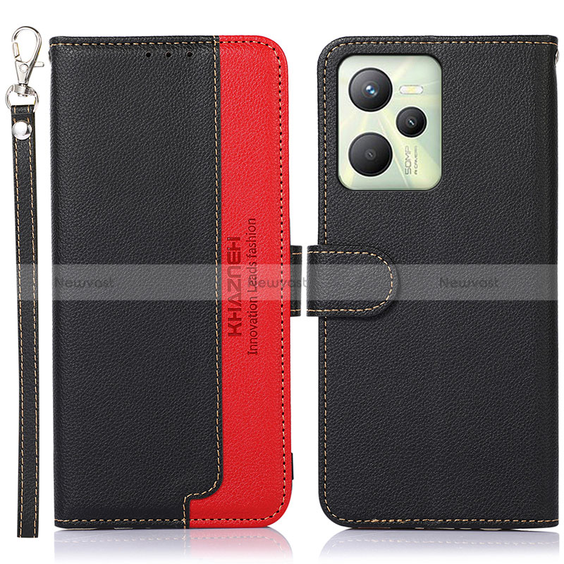 Leather Case Stands Flip Cover Holder A09D for Realme C35