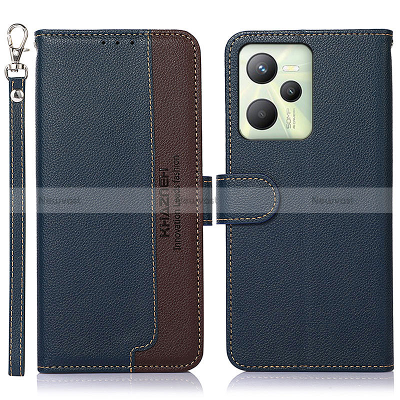 Leather Case Stands Flip Cover Holder A09D for Realme C35