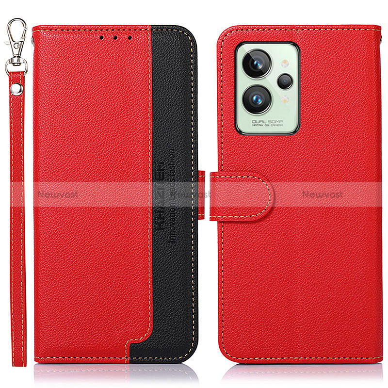 Leather Case Stands Flip Cover Holder A09D for Realme GT2 Pro 5G Red