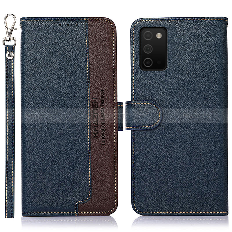 Leather Case Stands Flip Cover Holder A09D for Samsung Galaxy A03s