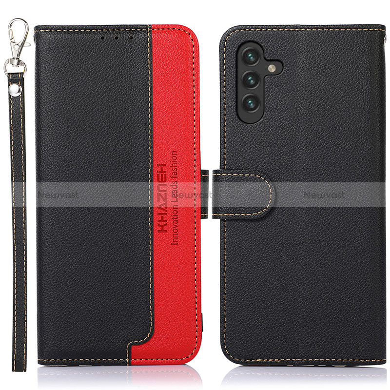 Leather Case Stands Flip Cover Holder A09D for Samsung Galaxy A04s